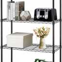 BestOffice Adjustable NSF-Certified Metal Shelf Wire Shelving Unit Storage for Small Places Restaurant Garage Pantry Kitchen Garage Rack (Black, 14" D x 36" W x 54" H), 14lx36wx54h
