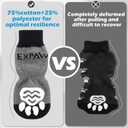 EXPAWLORER 6PCS Anti-Slip Dog Socks to Prevent Licking Paws,Dog Shoes for Hot Pavement,Best Paw Protector Traction Control on Hardwood Floor,Dog Booties for Puppy Small Medium Large Senior Dogs
