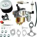 Ruma Adjustable Carburetor Air Filter Spark Plug Kit for Honda GX240 GX270 Engine