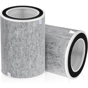 Compatible Shark hp202 Replacement Filter, HP200 HP201,2Pack,Shark Air Purifier Filter Replacement HC502 HC502 Air Purifier MAX HP232 HP302Part # HE2FKBASHE2FKBASMB,HE2FKPROHE2FKPET