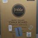 Loddie Doddie Large Magnetic Chalkboard - 24" x 36" Rustic Frame, Kitchen & Home Decor - Easy-to-Erase, Hanging Black Chalkboard for Wall - Blackboard
