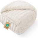 Luciphia Waterproof Dog Blanket for Small Puppy Ultra-Soft Calming Cut Pile Flannel Throw Durable & Warm Furniture Protection for Couch Car Pet Cat Blanket Machine Washable Soft White,S(40''x28'')