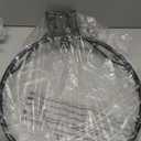 Basketball Rim, 18" Replacement Wall Mounted Outdoor Basketball Hoop, Heavy Duty Solid Steel, Double Spring Basketball Hoop Rim with All Weather Net for Indoor and Outdoor Hanging