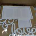 Jerry & Maggie - Photo Frame | Plaque College Frame - Valentine Wall Decoration Combination - White PVC Picture Frame Selfie Gallery Collage W Wall Hanging Mounting Design | Love Heart Shape