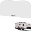 RVMATE RV Tire Covers, Dual Axle Wheel Cover (1 Pack) Fits 30"-33" Diameter Tires, Waterproof Anti-UV White Dual Tire Covers RV Accessories for Truck/Trailer