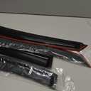 Fit 2006-2011 Honda Civic 4-Door Sedan in Channel Slim Style Window Visors