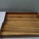 Extra Large Folding Bed Tray Table, 22 x 14 Acacia Wood Breakfast Tray, Food Serving Tray with Legs for Eating in Bed