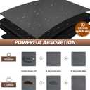Dish Drying Mat for Kitchen Counter, Anti-Slip Absorbent Dish Drying Pad - Countertop (Dark Gray, 17"x31.5")