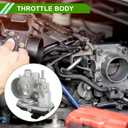 Throttle Body Assembly, 60mm Throttle Body Actuator No.2203024010 for Lexus UX250h UX200 for Toyota Corolla 2019-2022 2.0L Aluminum Alloy Black, 1 Pc