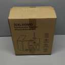 Navy Blue Bathroom Accessories Set 8 Piece Navy Blue and Gold Bathroom Set, Bathroom Sets with Stainless Steel Trash Can,Toilet Brush,Toothbrush Set,Soap Dispenser