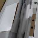 48'' Dog Crate Furniture with Divider&Storage Drawers, Wooden Double Dog Kennel Furniture End Table with Sliding Barn Doors, White Double Dog Crate TV Stand (47.6"L x 22.8"W x 35.5"H)