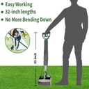 ienjoyed 2-Pack Pooper Scooper for Large Small Dogs Heavy Duty, 32" Long Handle Poop Scoop for Yard, Grass, Gravel, Dog Poop Grabber with High Strength Material and Durable Spring