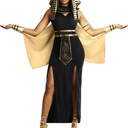 Morph Queen Cleopatra Costume for Women - Egyptian Halloween Costume - Classic Cleopatra Dress for Parties M