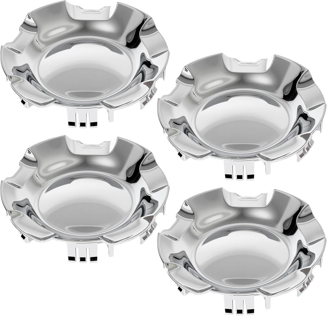 4 x 9596007 4PCS 7-1/8" 6 Lug Center Caps for Rims 20 Inch Compatible with Chevy Silverado Avalanche Suburban Tahoe 2007-2014, Replace 9596007 9595152