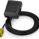 Eightwood Mini Satellite Radio Antenna Fakra K Curry Female Connector Compatible with Sirius XM Car Vehicle Trucks RV HD Hi-Fi Radio Stereo Receiver Tuner 2320-2345MHz