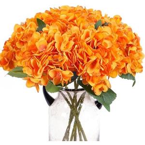 Blooming Paradise Pack of 3 Artificial Fake Flowers Plants Silk Hydrangea Arrangements Wedding Bouquets Decorations Plastic Floral Table Centerpieces Home Kitchen Garden Party Festival Bar(Orange) Blooming Paradise Pack of 3 Artificial Fake Flowers Plants Silk Hydrangea Arrangements Wedding Bouquets Decorations Plastic Floral Table Centerpieces Home Kitchen Garden Party Festival Bar(Orange)