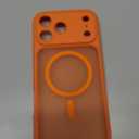 CANSHN Magnetic Compatible with iPhone 17 Pro Max Case, Upgraded [Full Camera Protection] [Compatible with Magsafe] [Translucent Matte] Shockproof Protective Phone Cover 6.9 Inch - Orange