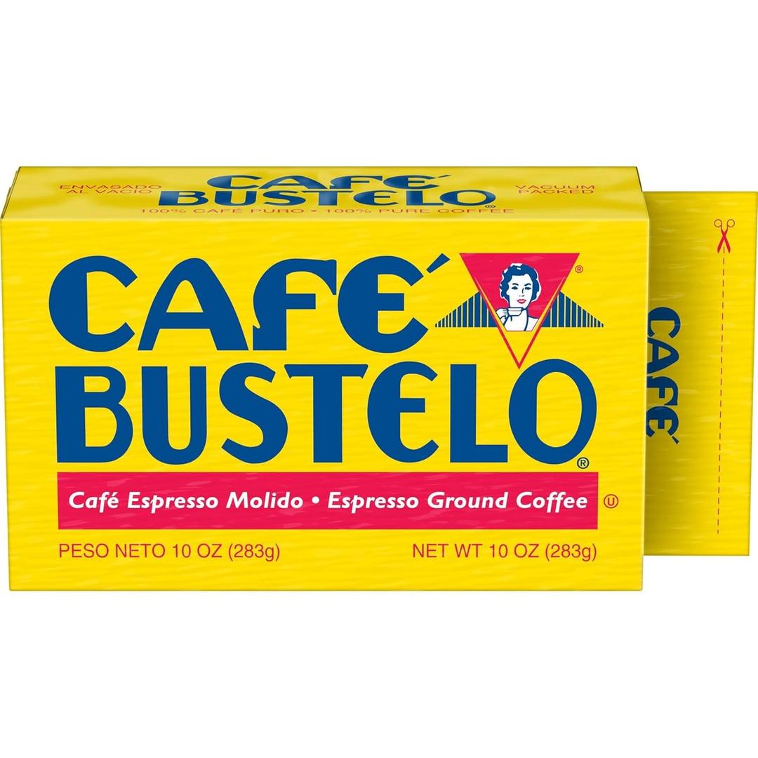 Café Bustelo Espresso Ground Coffee, Dark Roast, 10 Oz. Brick (EXP 08/27/28)