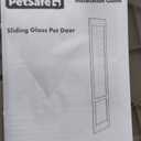 PetSafe Sliding Glass Pet Door - No-Cut DIY Install Doggy Door for Renters - Aluminum Frame - Adjustable Height 75 7/8" to 80 11/16" - Ideal for Medium Dogs Up to 40 lb - Black
