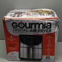 Gourmia Air Fryer - 8 Qt Extra Large Capacity, FryForce360º, Digital Display with 12 Presets, Roast, Bake, Broil, Dehydrate, Dishwasher Safe Accessories, Stainless Steel
