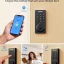 Philips Smart Lock, Smart Door Lock Built-in WiFi, App Remote Control, Keyless Entry Door Lock for Front Door, Deadbolt Lock Auto Lock, Support Alexa & Google, IP54 Waterproof, Black