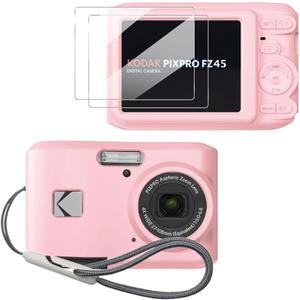 Case for Kodak PIXPRO FZ45 Case, Soft Silicone for Kodak PIXPRO FZ45 - Anti-Scratch Slim Fit Lightweight Protective - Pink