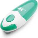 Kitchen Mama Auto Electric Can Opener: Open Your Cans with A Simple Press of Button - Automatic, Hands Free, Smooth Edge, Food-Safe, Battery Operated, YES YOU CAN (Teal)