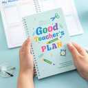 2 x Teacher Planner,School Year Month Planner with Daily Schedule & Lesson Plans, Hardcover Teacher's Plan Book for Classroom & Homeschool Organization Undated 8.5x6