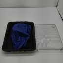 Guinea Pigs Litter Box with Stainless Steel Grid & 2 Reusable Waterproof Liners, Small Animal Potty Tray for Dwarf Rabbit,Ferret,Chinchilla