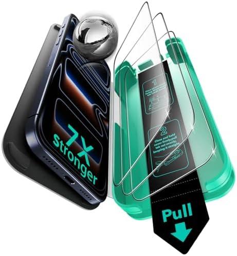ESR 2 Pack 9H+ Glass for iPhone 17 Pro Screen Protector, [Military-Grade Shatterproof], with AR Anti-Reflective Technology, Armorite Ultra-Tough Tempered Glass with Ultra Fit Tray