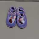 Disney Frozen Water Shoes for Girls- Pool Aqua Socks for Kids- Anna Elsa Sandals Princess Bungee Waterproof Beach Slides Sport Character Summer Slip-on Quick Dry - Lilac (Size 11-12 Little Kid)