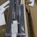 Gruwans Queen Size Bed Frame with Upholstered Wingback Headboard, Easy Assemnly Platform Bed, Wooden Slat Support No Box Spring Needed, Dark Gray