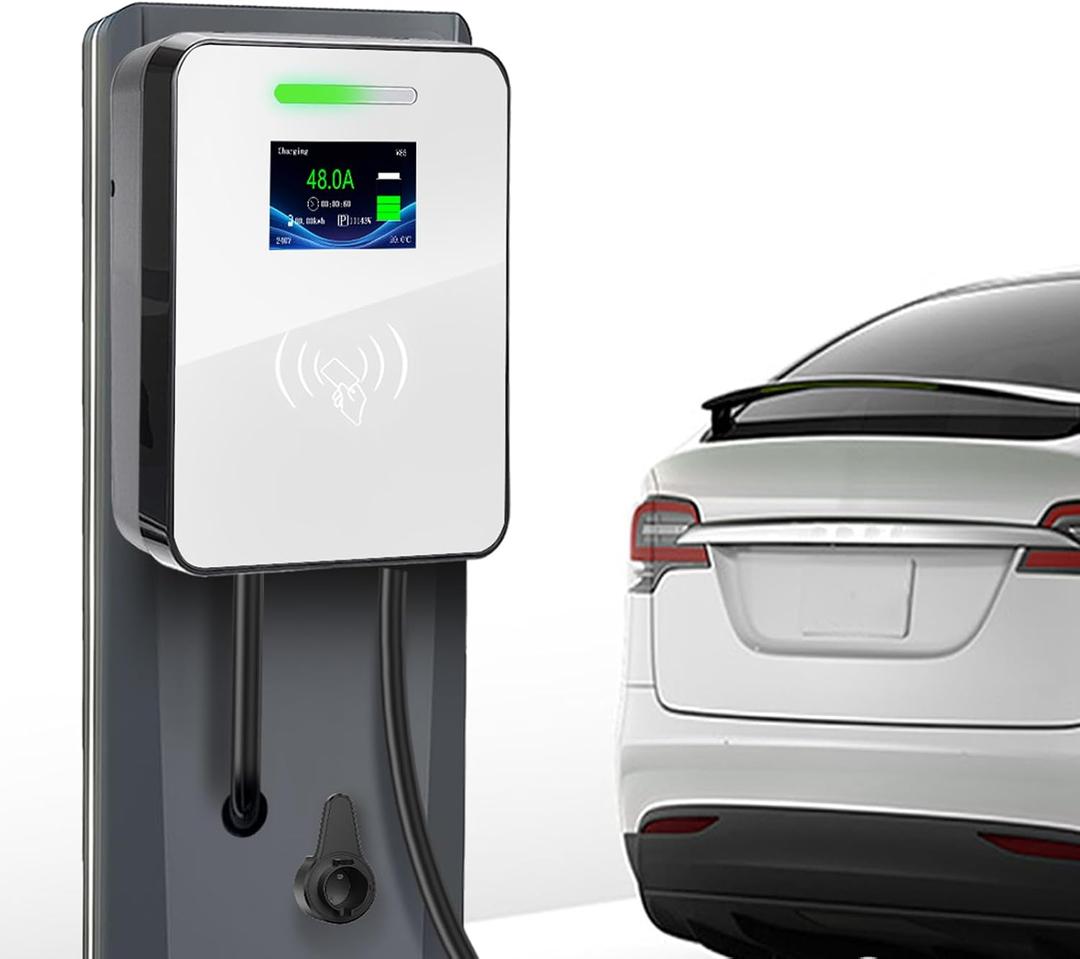 Level 2 J1772 EV Charger Station NEMA 14-50 48AMP Tesla Supercharger Home Wall Electric Vehicle Evse L2 Ford Lightning BMW Mercedes Benz Hummer Lexus Jeep Wrangler Universal Car Charging