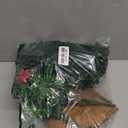 Hananona 2 Set Artificial Outdoor Flowers with Hanging Basket, 2 Hanging Planters with 24 Pcs Flowers for Spring Summer Front Porch Garden Patio Home Decor (2, Red, Purple, Yellow, Rose Red)