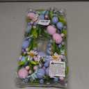 5 ft Spring Easter Garland Decor for Mantle,Artificial Daisy Easter Egg Decorative, Farmhouse Spring Decorations, Front Door, Wall, Wedding, Easter, Spring(Blue&Pink)