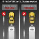 FZZD Trailer Tongue Weight Scale, 1800 lbs Max Weight Capacity, for RV, Boat, Travel Trailers, Gray