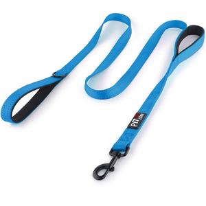 Plutus Pet Dog Leash 6ft Long,Traffic Padded Two Handle,Heavy Duty,Reflective Double Handles Lead for Control Safety Training,Leashes for Large Dogs or Medium Dogs,Dual Handles Leads(Light Blue)