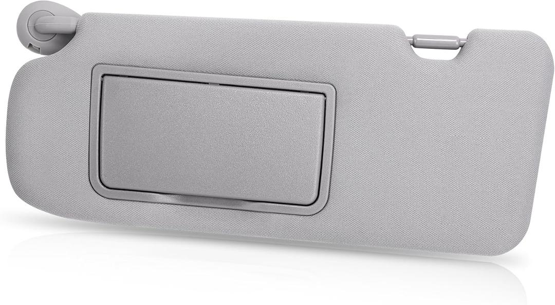 Grey Left Driver Side Sun Visor with Mirror Compatible with Honda CRV 2017 2018 2019 2020 2021 2022 Replace# 83280-TLA-A62,83280-TLY-H11ZB