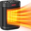 Ceramic Personal Space Heater for Office Desk & RV, 1000W/700W Low Wattage Electric Heater Under Desk, Circuit Friendly & Quiet Mini Heater for Feet & Hands