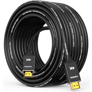 Capshi 4K Long HDMI Cable 50ft/15M, in-Wall CL3 Rated HDMI Cable 2.0 Support (HDR10 8/10bit 18Gbps HDCP2.2 ARC) High Speed HD Shielded Cord Compatible for TV, Laptop, PC, HDTV