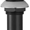 BWE Black Vessel Sink Drain Stopper with Overflow, Fits Standard Bathroom Sink Hole 1-1/2" to 1-3/4", Matte Black