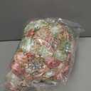 Luxury Cascade Bridal Wedding Bouquet Satin Rose Waterfall Holding Bouquet Artificial Flower Bunch for Bride Bridesmaid(Ivory, Blush & Peach Pink, 17.3" x 8.7")