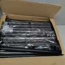 Clothes Rack Load 450LBS, Heavy Duty Clothing Rack with Wheels, Rolling Garment Racks for Hanging Clothes, Metal Hanging Racks for Clothes, Portable Closet with Shelves, Black