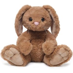 Bearington Bubba The Stuffed Rabbit, 10.5 Inch Brown Bunny Stuffed Animal