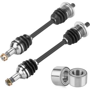 Youxmoto Front CV Axle Fit for Arctic CAT 400 450 500 650 700 2006 2007 2008 2009-2014, 4340 Chromoly Steel Drive Half Shaft, for 0502-812 1502-344 (2*Front Axles+Bearings)