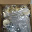 Hotop 30 Pack Solid Knobs Kitchen Cabinet Round Pulls Dresser Handles Gold Cupboard Hardware Dresser Brushed Brass Door Drawer Knobs (Mushroom)