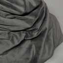 H.VERSAILTEX Real Velvet Plush 3 Piece Stretch Sofa Covers Couch Covers for 2 Cushion Couch Sofa Slipcovers Width Up to 90 Inch Feature Thick Soft Stay in Place (Large Sofa, Grey)