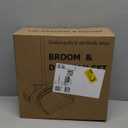 AISHUJIE Broom with Dustpan – Premium Broom Set with Upright Design, HairRemoval Dustpan Included,NoBending Broom for efficient Home Cleaning Tool (Gray Yellow)