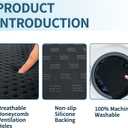 Portable 3D Breathable Seat Cushion Foldable, Soft & Lightweight for Airplane Travel Stadium Cushion