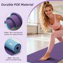 HAHE Wide Yoga Mat 72"x32"x0.4" Thick Pilates Mat with Carrying Strap